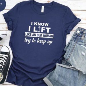 Woman Unisex T-shirt, Workout Shirt, Weightlifting Shirt, Fitness